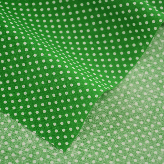 Tkanina bawełniana z wzorem białych kropek - Fat Quarter Patchwork Doll - Wianko - 1