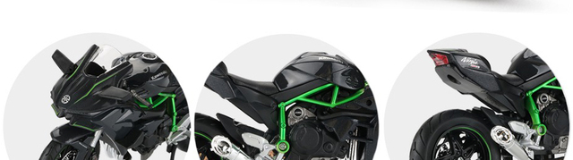 Motocykl zabawkowy Ninja H2R CBR600RR YZF-R1 1:12 - model samochodzik do wyścigów - Wianko - 49