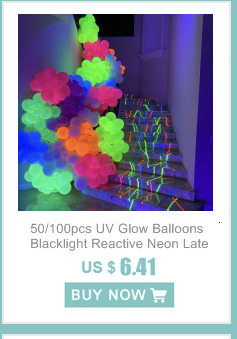 Czarny lampa światła UV Dot Neon - fluorescencyjne, reaktywne balony z zestawem girland świecących w ciemności - idealne na urodziny i wesele - Wianko - 9