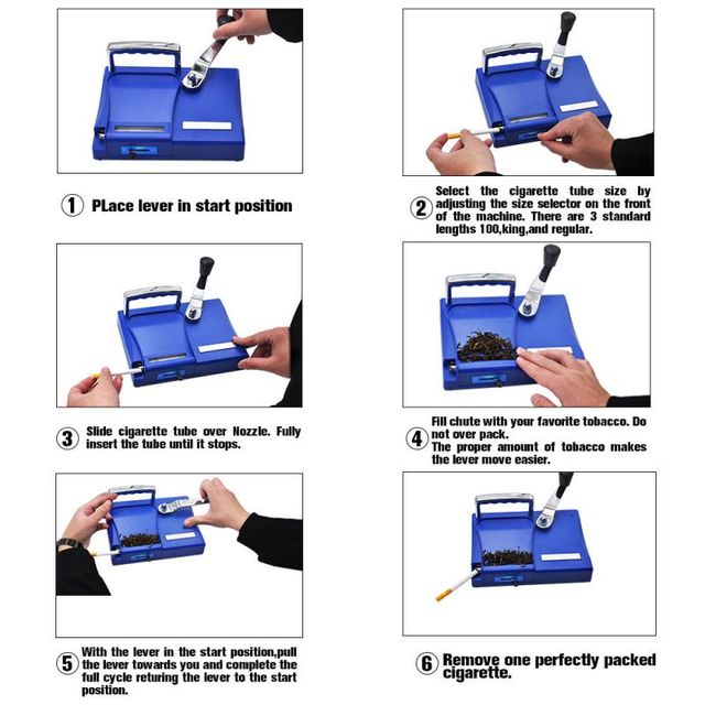 Maszynka do papierosów MOONSHADE 8mm Tube - Instrukcja, Metal, Zwijanie Chwastów - Wianko - 16