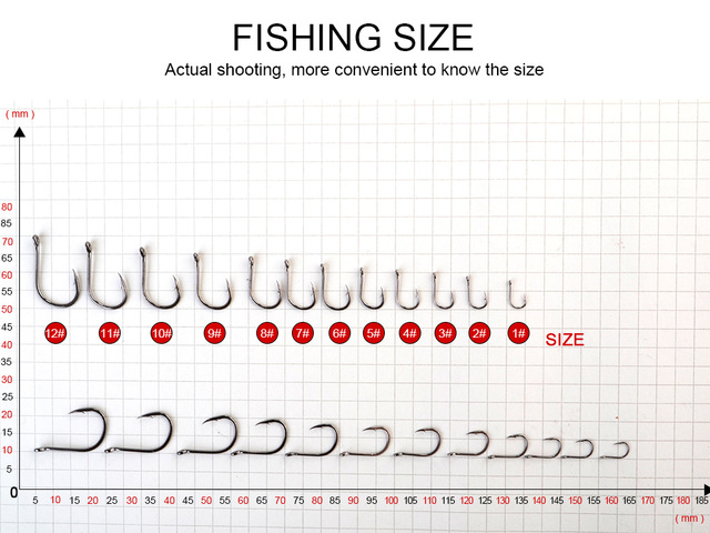 Haczyki na ryby FCA High Carbon, 100/50 sztuk, 1 #-12 #, ostry ząbkowany haczyk, Tackle Carp Sum Marine Cut - Wianko - 5