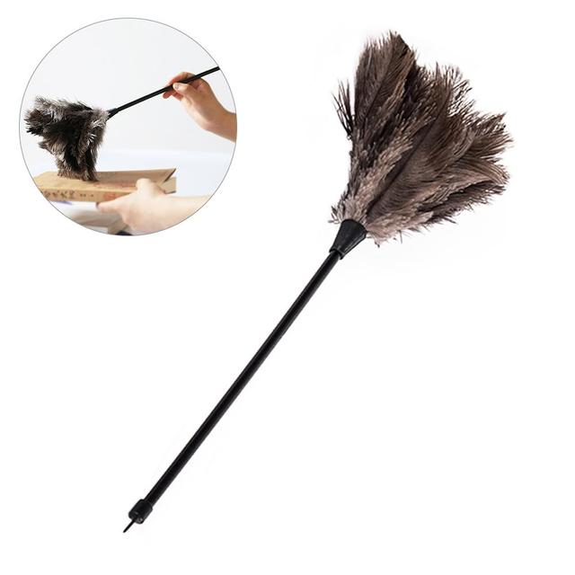 Delikatna miotełka z miękkimi, strusimi piórami - Dusters Mini Duster # SW - Wianko - 3