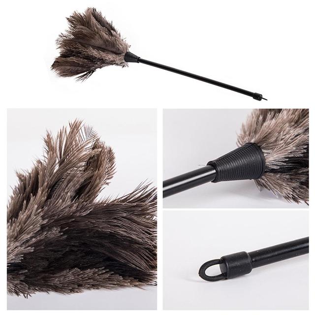 Delikatna miotełka z miękkimi, strusimi piórami - Dusters Mini Duster # SW - Wianko - 5