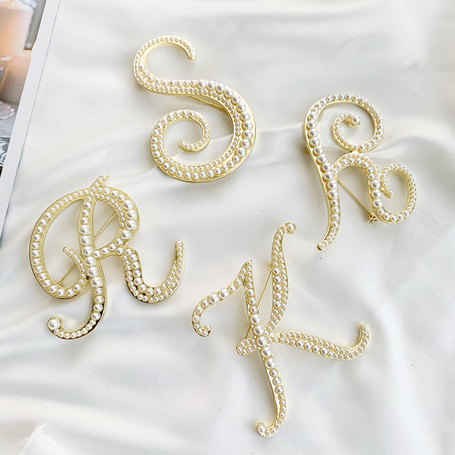 Broszka Vintage Pearl List Metal Złoty Kolor 2020 Korea Moda Kobieta Sweter Kombinezon Brooch Party Biżuteria - Wianko - 6