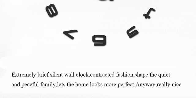 Duży zegar ścienny dekoracyjny do salonu i sypialni - samoprzylepny, elektroniczny, lustrzany, kreatywna dekoracja domu - Wianko - 11