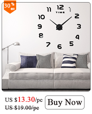 Duży zegar ścienny dekoracyjny do salonu i sypialni - samoprzylepny, elektroniczny, lustrzany, kreatywna dekoracja domu - Wianko - 2