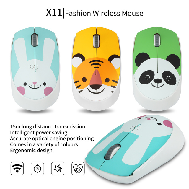 Przenośna mysz bezprzewodowa Cute Cartoon 1600 DPI - ergonomiczna, matowa, ultralekka mysz do PC Laptop - idealny prezent dla dziewczynek - Wianko - 8