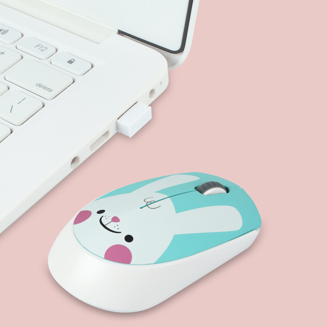 Przenośna mysz bezprzewodowa Cute Cartoon 1600 DPI - ergonomiczna, matowa, ultralekka mysz do PC Laptop - idealny prezent dla dziewczynek - Wianko - 9