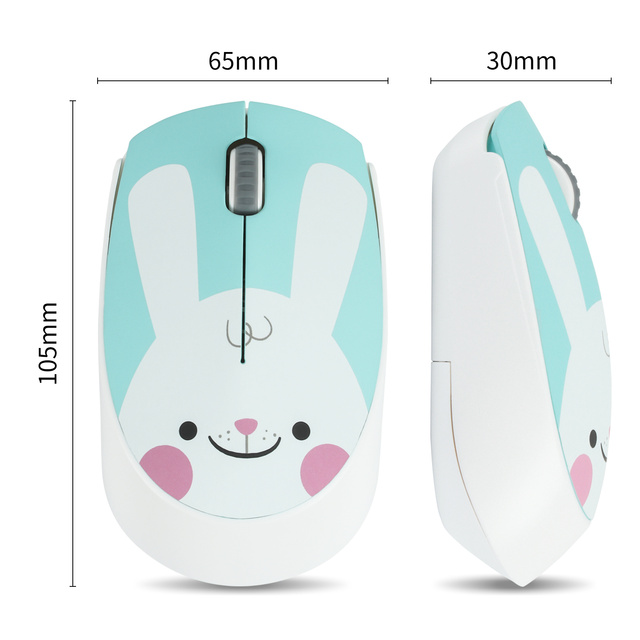 Przenośna mysz bezprzewodowa Cute Cartoon 1600 DPI - ergonomiczna, matowa, ultralekka mysz do PC Laptop - idealny prezent dla dziewczynek - Wianko - 6