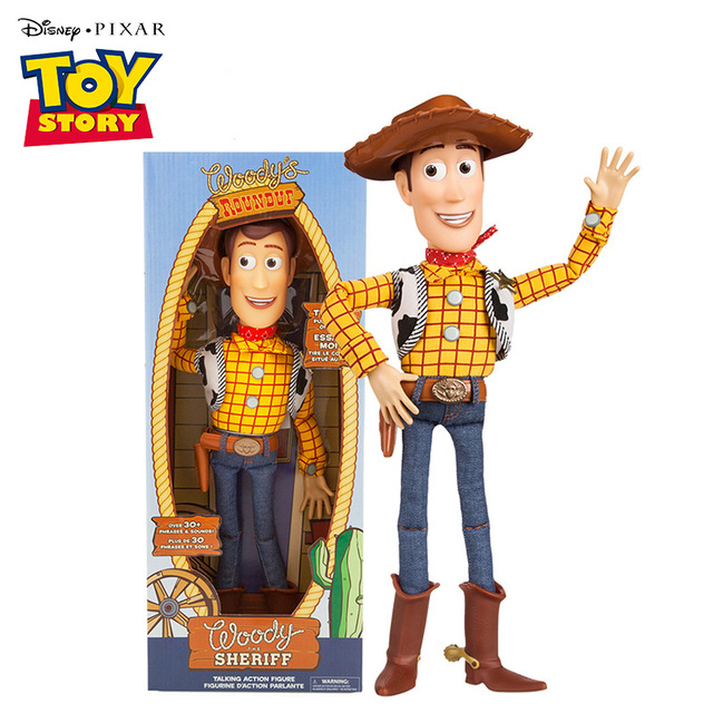Figurki akcji z serii oryginalnych Disney Pixar Toy Story 4: Talking Woody, Jessie, Buzz Lightyear, Bo Peep - edukacyjne zabawki dla dzieci - Wianko - 1