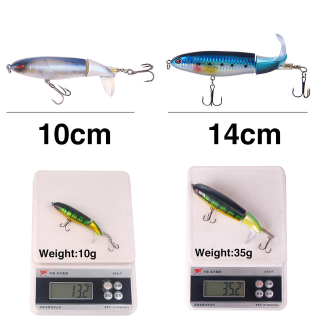 Whopper Popper Przynęta na ryby o wymiarach 10-14 cm i wadze 13 g, 15 g lub 35 g - Wianko - 11