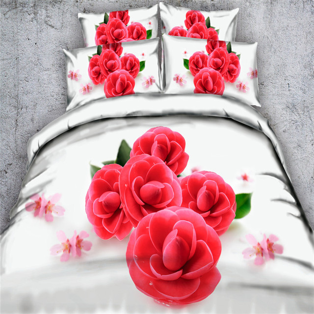 Zestaw pościeli 3D z motywem motyla, kwiatów lili i różowymi kolorami dla łózek twin/full/queen/król/super king size - 100% bawełna, 4 sztuki, bez wypełniacza - Wianko - 5