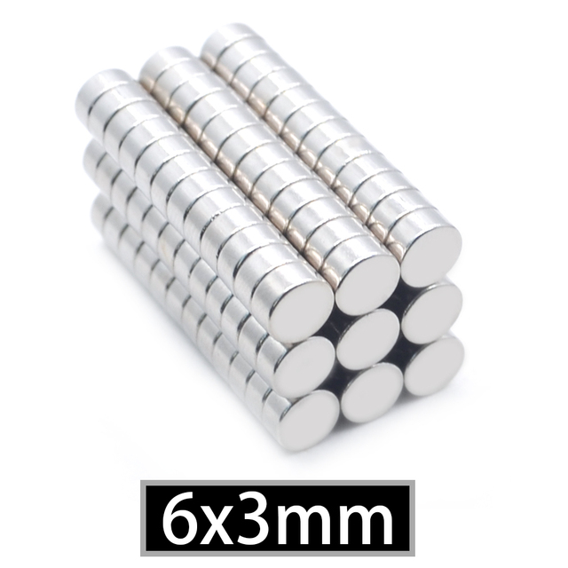 Magnesy neodymowe 6x3 mm N35 NdFeB, mocny i trwały, 10/50/100/200 sztuk - Wianko - 7