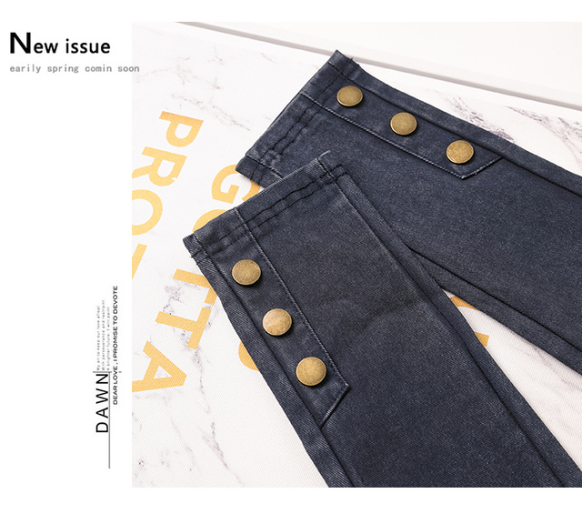 Ciążowe spodnie skinny fit elastyczne jeansy dla kobiet w ciąży - Wianko - 28