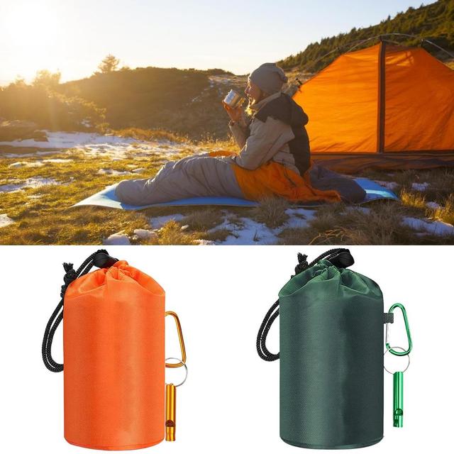 Awaryjny śpiwór termiczny Outdoor Life Bivy utrzymujący ciepło wodoodporny Mylar - Wianko - 2