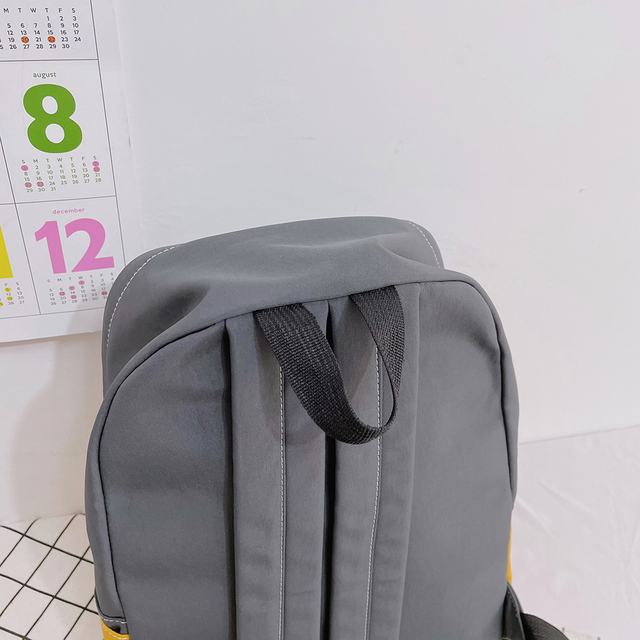 Plecak szkolny dla studentek, codzienny, o dużej pojemności, nylonowy, z zamkiem, na ramię, w jednolitym kolorze - Wianko - 11