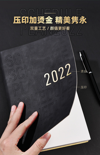 2022 Harmonogram Notebook - Kalendarz i dziennik planowania - jedna strona na dzień - Wianko - 5