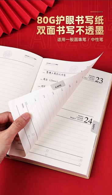 2022 Harmonogram Notebook - Kalendarz i dziennik planowania - jedna strona na dzień - Wianko - 9