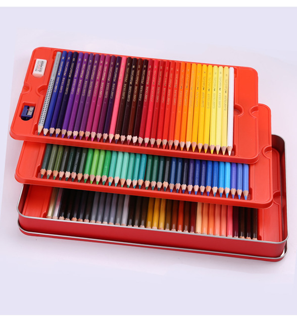 Zestaw 100 klasycznych kredki cyny Faber Castell Oil - żywe kolory dla dzieci i dorosłych rysunek artystyczny, kolorowanie, szkicowanie, malowanie - Wianko - 9