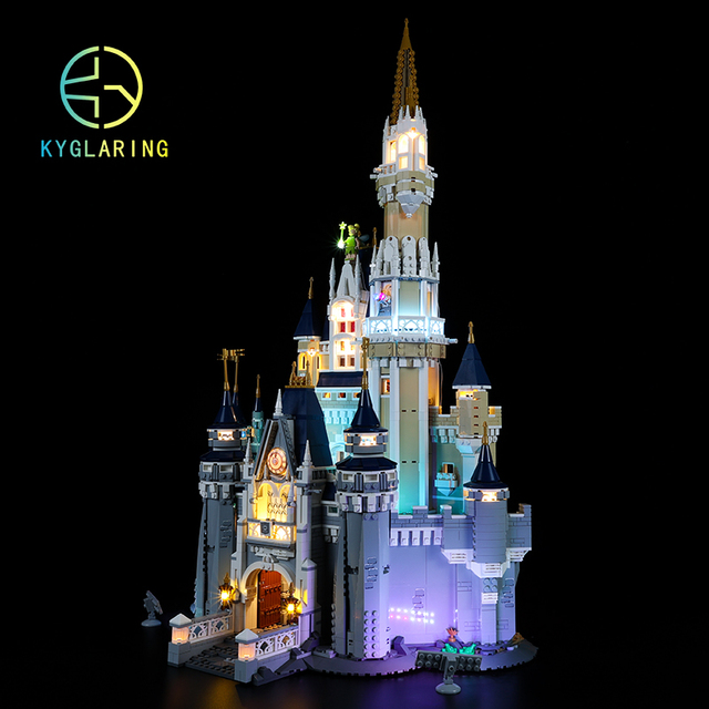Kyglaring oświetlenie LED DIY dla kopciuszka - zestaw zabawek dla budowania klasycznego zamku księżniczki - Wianko - 12