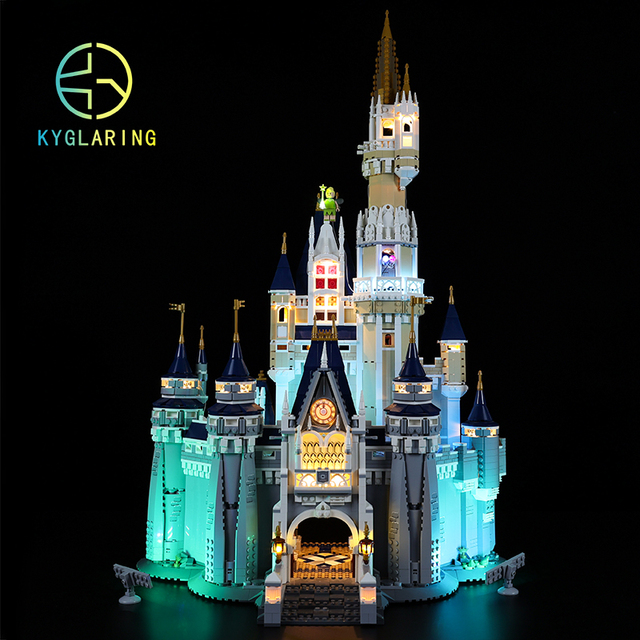 Kyglaring oświetlenie LED DIY dla kopciuszka - zestaw zabawek dla budowania klasycznego zamku księżniczki - Wianko - 10