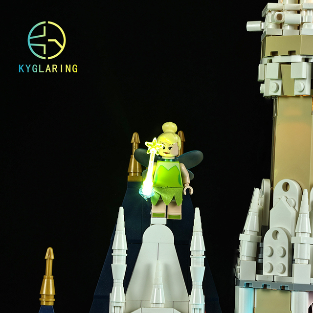 Kyglaring oświetlenie LED DIY dla kopciuszka - zestaw zabawek dla budowania klasycznego zamku księżniczki - Wianko - 18
