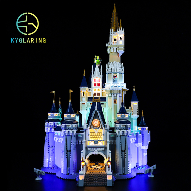Kyglaring oświetlenie LED DIY dla kopciuszka - zestaw zabawek dla budowania klasycznego zamku księżniczki - Wianko - 9