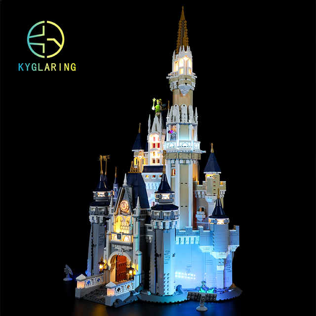 Kyglaring oświetlenie LED DIY dla kopciuszka - zestaw zabawek dla budowania klasycznego zamku księżniczki - Wianko - 11