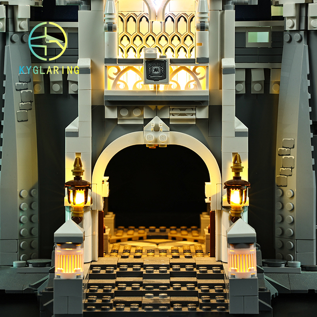 Kyglaring oświetlenie LED DIY dla kopciuszka - zestaw zabawek dla budowania klasycznego zamku księżniczki - Wianko - 14