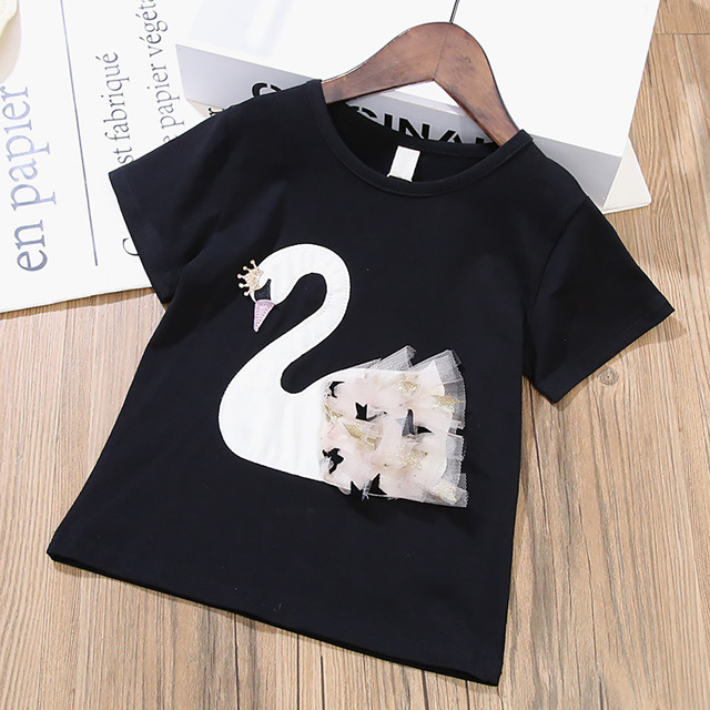 Zestaw dziecięcy: T-Shirt z motywem zwierzęcym i spódnica tiulowa - lato 2020 - Wianko - 11