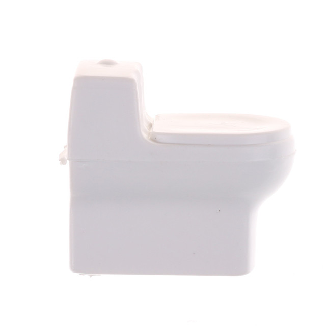 Domek dla lalek z miniaturową toaletą WC - Model DIY piaskownica stołowa - Zabawka krajobrazowa - Wianko - 2