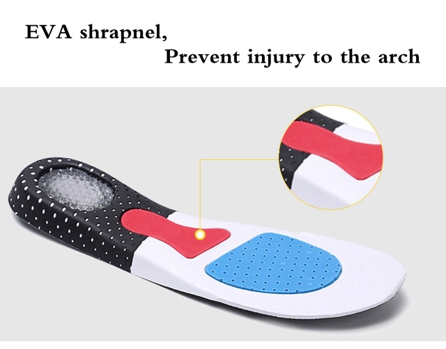 Wkładki ortopedyczne do butów z poduszkami pod łuk stopy, miękkie i wygodne, unisex (1 para) - idealne na camping, piesze wycieczki, plażę i sport - Wianko - 3