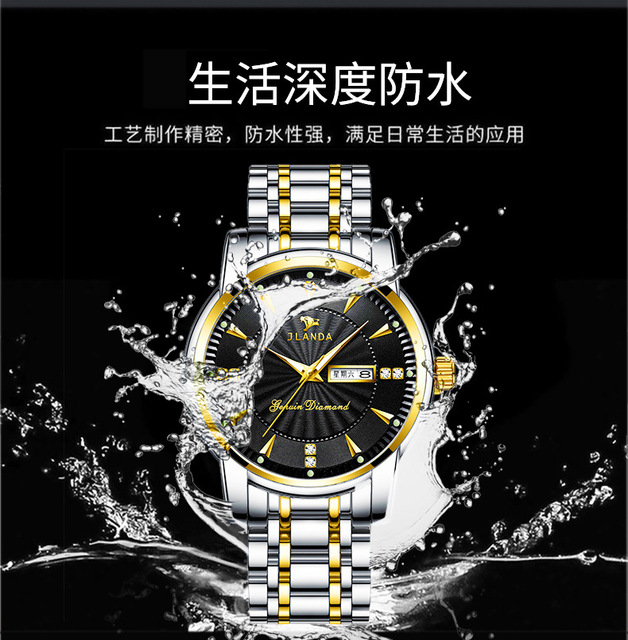 Oryginalny niemechaniczny zegarek Luminous 2021 dla pary, wodoszczelny, wysokiej formalnej klasy z kwarcowym mechanizmem - Reloj Mujer - Wianko - 8