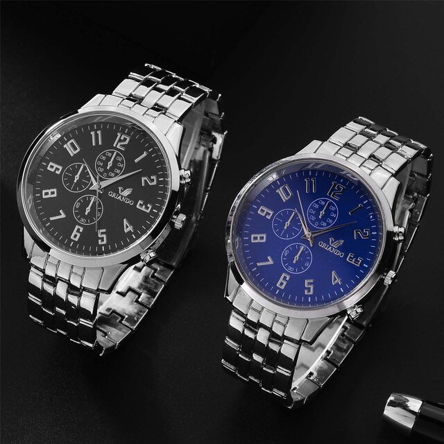 Męski zegarek kwarcowy biznesowy ze stalowym paskiem - luksusowa moda dla mężczyzn 2021 - Wianko - 10