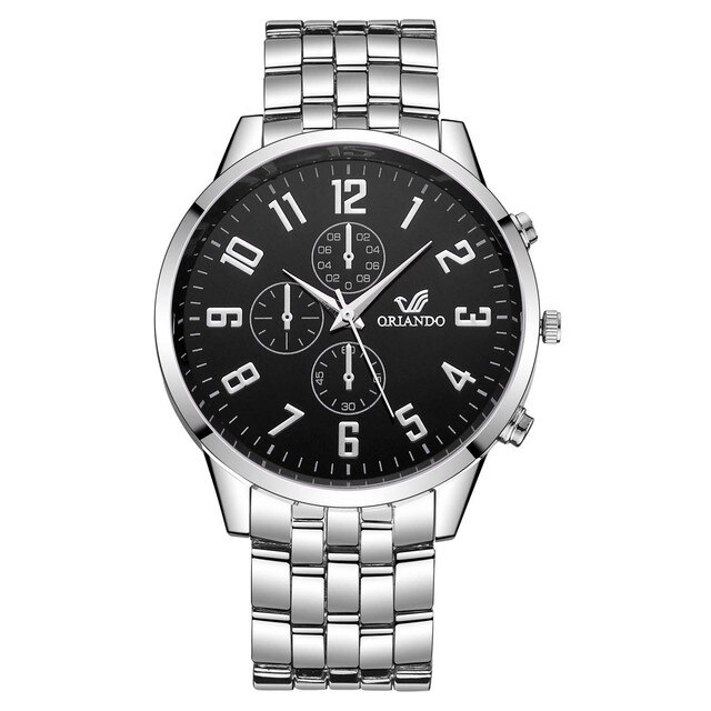 Męski zegarek kwarcowy biznesowy ze stalowym paskiem - luksusowa moda dla mężczyzn 2021 - Wianko - 6