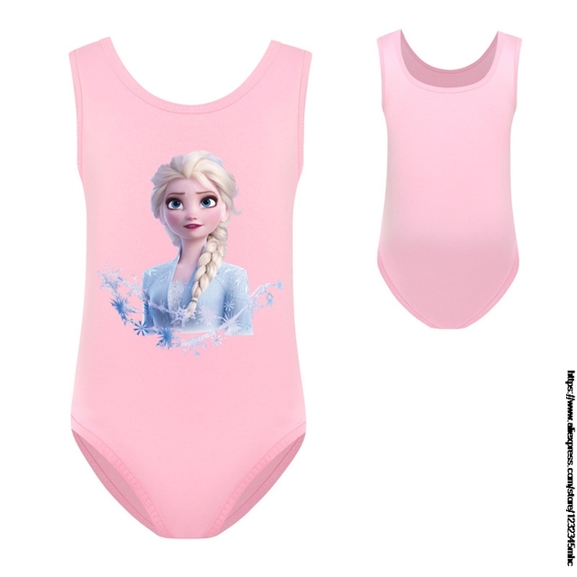 Dziecięcy strój kąpielowy mrożone Elsa Disney Kids jednoczęściowy - dla dziewczynek - Wianko - 9