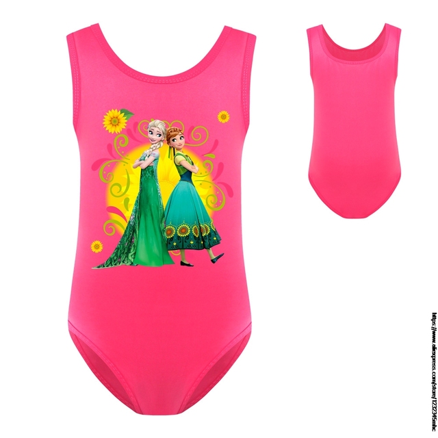 Dziecięcy strój kąpielowy mrożone Elsa Disney Kids jednoczęściowy - dla dziewczynek - Wianko - 7