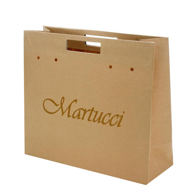 Biała trapezowa torba papierowa z logo marki i bawełnianym uchwytem - torba na zakupy zamykana na zamówienie (MOQ 500 szt.) - Wianko - 47