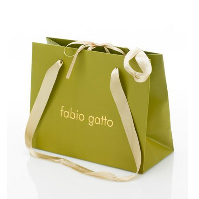 Biała trapezowa torba papierowa z logo marki i bawełnianym uchwytem - torba na zakupy zamykana na zamówienie (MOQ 500 szt.) - Wianko - 66