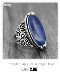Nieregularny ciemnoniebieski kamień w kształcie oka - pierścień z ciemnoniebieskimi cekinami - modna biżuteria dla kobiet - Wianko - 4