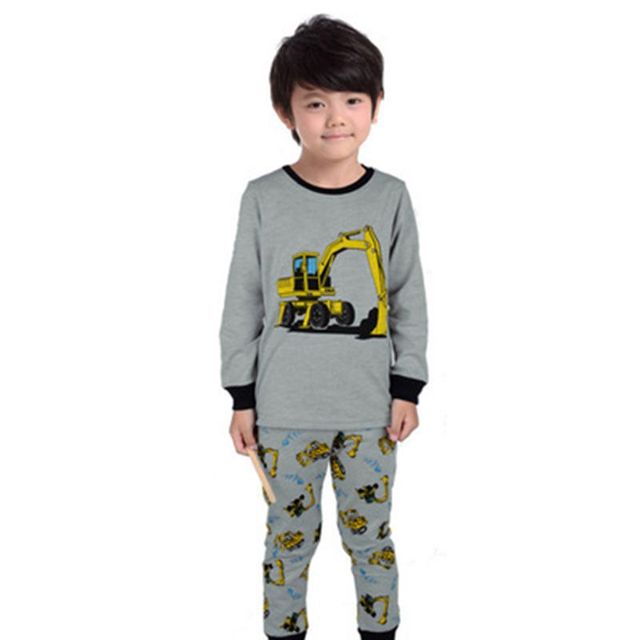 Mega wygodne zestawy piżam dla dzieci - ubrania dziewczynki i chłopca, mody żyrafa, kreskówkowe wzory, długie rękawy, T-shirt, spodnie - Wianko - 7