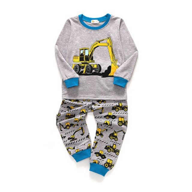 Mega wygodne zestawy piżam dla dzieci - ubrania dziewczynki i chłopca, mody żyrafa, kreskówkowe wzory, długie rękawy, T-shirt, spodnie - Wianko - 8