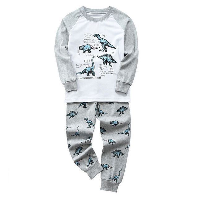 Mega wygodne zestawy piżam dla dzieci - ubrania dziewczynki i chłopca, mody żyrafa, kreskówkowe wzory, długie rękawy, T-shirt, spodnie - Wianko - 5