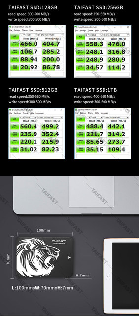 Dysk twardy SSD Taifast Sata3.0 - 2.5 cala, wewnętrzny, półprzewodnikowy, 120GB-1TB - Wianko - 10