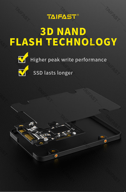 Dysk twardy SSD Taifast Sata3.0 - 2.5 cala, wewnętrzny, półprzewodnikowy, 120GB-1TB - Wianko - 6