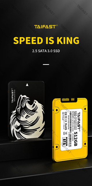 Dysk twardy SSD Taifast Sata3.0 - 2.5 cala, wewnętrzny, półprzewodnikowy, 120GB-1TB - Wianko - 1