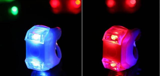 Mini wodoodporne silikonowe światło ostrzegawcze LED do roweru - akcesorium sportowe - Wianko - 4