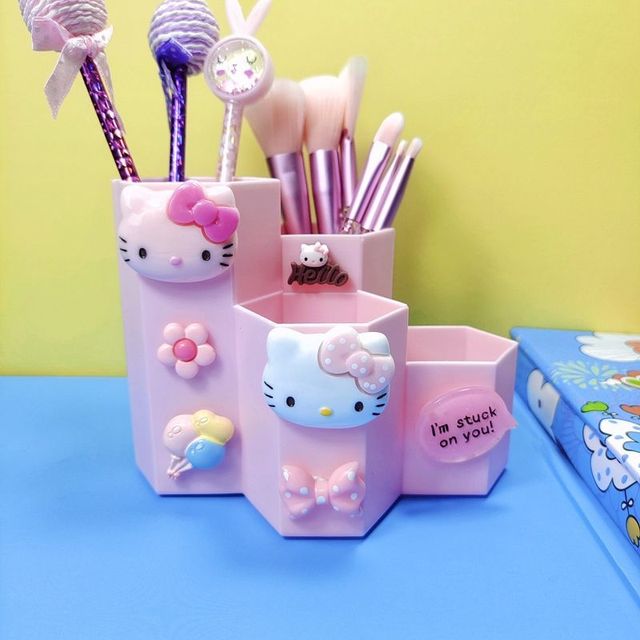Długopis Hello Kitty dziecięcy pulpit z motywem kreskówki i schowkiem do przechowywania - Wianko - 1