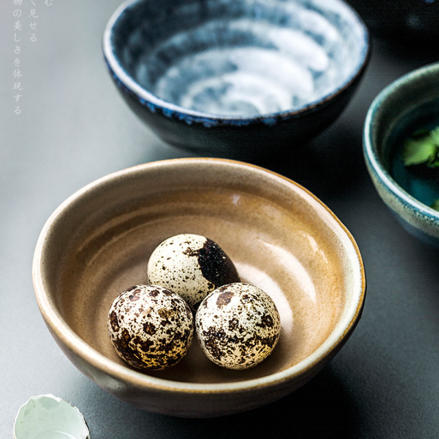 Kreatywne ceramiczne małe talerze w stylu japońskim w kształcie kwiatu - Wianko - 5