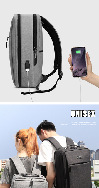Plecak mody z USB i zabezpieczeniem przed kradzieżą, pojemny turystyczny na laptopa [Rozmiary: 13-17.3 Cal] - Wianko - 5